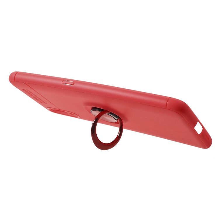 Finger Ring Kickstand TPU Phone Shell for vivo NEX S (Built-in Magnetic Metal Sheet) - Red-2