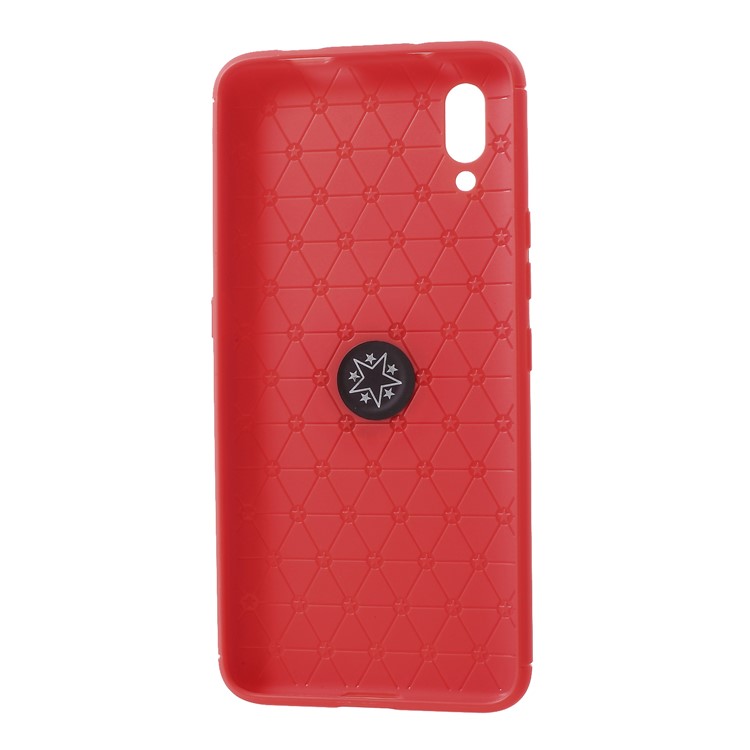 Finger Ring Kickstand TPU Phone Shell for vivo NEX S (Built-in Magnetic Metal Sheet) - Red-4