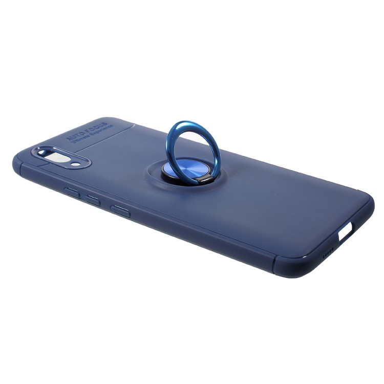 Finger Ring Kickstand TPU Protective Back Casing for vivo NEX S (Built-in Magnetic Metal Sheet) - Blue-3