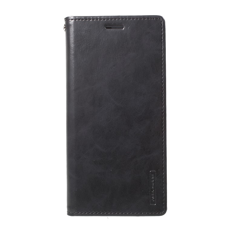 MERCURY GOOSPERY Blue Moon Stand Leather Wallet Case for Oppo R15 Pro - Black-2