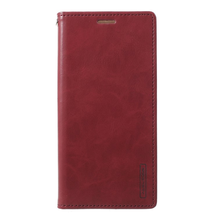 MERCURY GOOSPERY Blue Moon Stand Leather Wallet Cover for Oppo R15 Pro - Wine Red-1