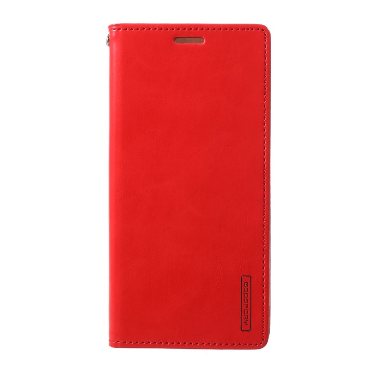 MERCURY GOOSPERY Blue Moon Stand Leather Wallet Shell for Oppo R15 Dream Mirror Edition - Red-1