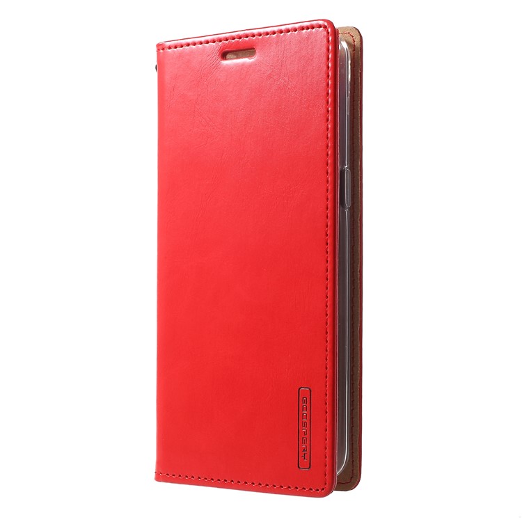 MERCURY GOOSPERY Blue Moon Stand Leather Wallet Shell for Oppo R15 Dream Mirror Edition - Red-2