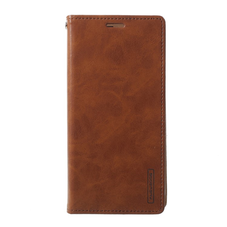 MERCURY GOOSPERY Blue Moon Stand Leather Wallet Mobile Phone Case for Oppo R15 Pro - Coffee-1