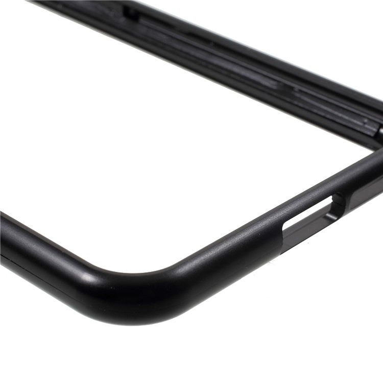 Detachable Magnetic Metal Frame + Tempered Glass Back Protection Phone Case for vivo X21 - Black / Transparent-10