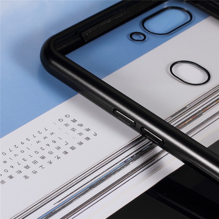 Detachable Magnetic Metal Frame + Tempered Glass Back Cell Phone Case for Oppo R15 Dream Mirror Edition - Black-2