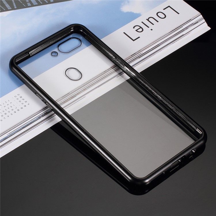 Detachable Magnetic Metal Frame + Tempered Glass Back Cell Phone Case for Oppo R15 Dream Mirror Edition - Black-3