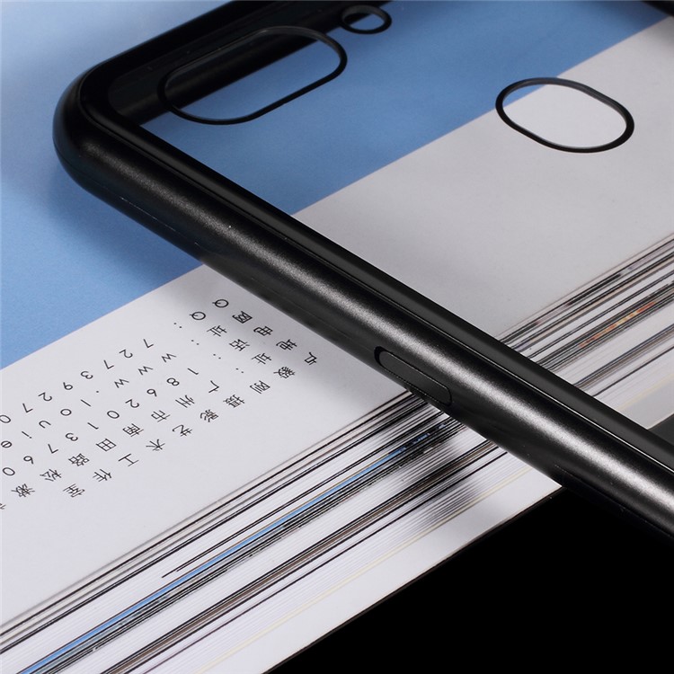 Detachable Magnetic Metal Frame + Tempered Glass Back Cell Phone Case for Oppo R15 Dream Mirror Edition - Black-5