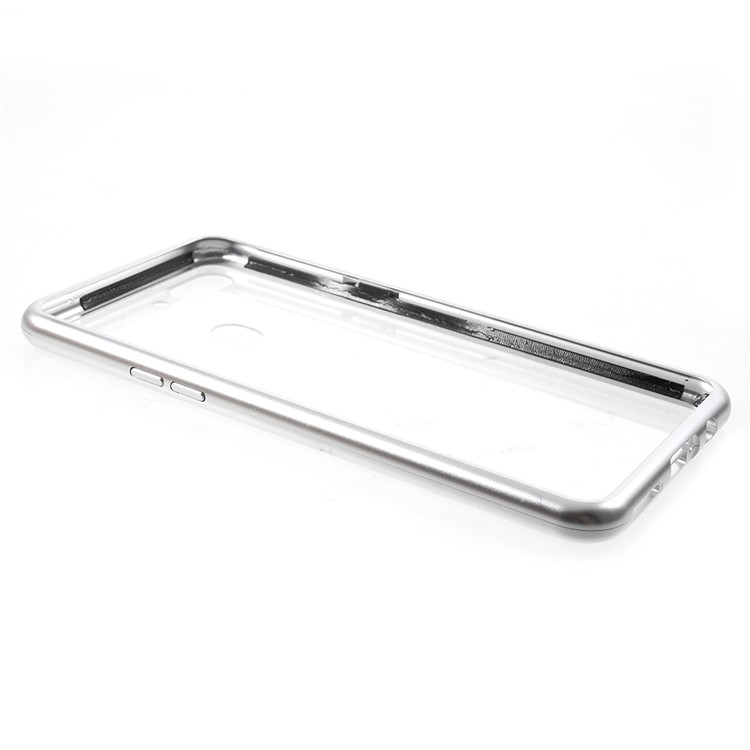 Detachable Magnetic Metal Frame + Tempered Glass Back Mobile Phone Cover for Oppo R15 Dream Mirror Edition - Silver-10