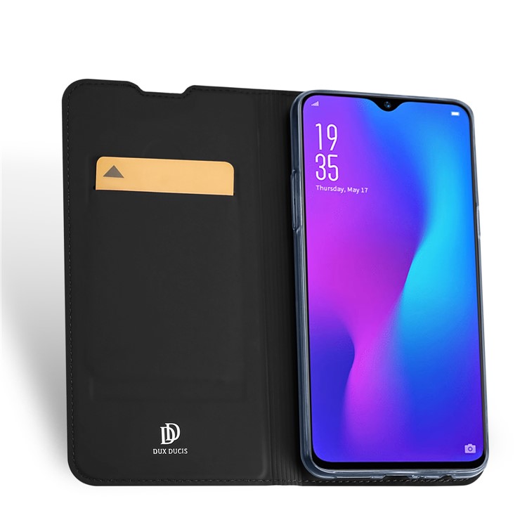 DUX DUCIS Skin Pro Series Leather Stand Case for Oppo R17 - Black-4
