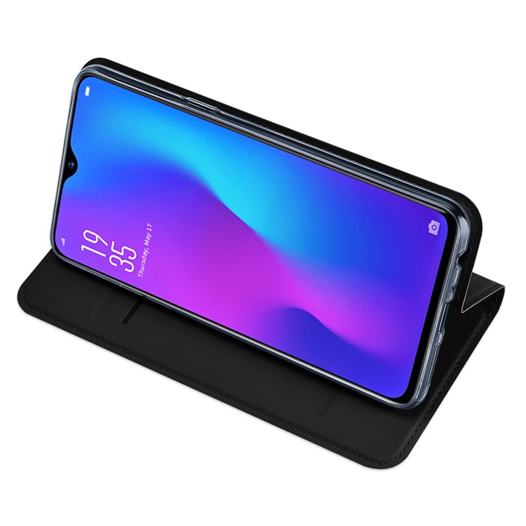 DUX DUCIS Skin Pro Series Leather Stand Case for Oppo R17 - Black-5