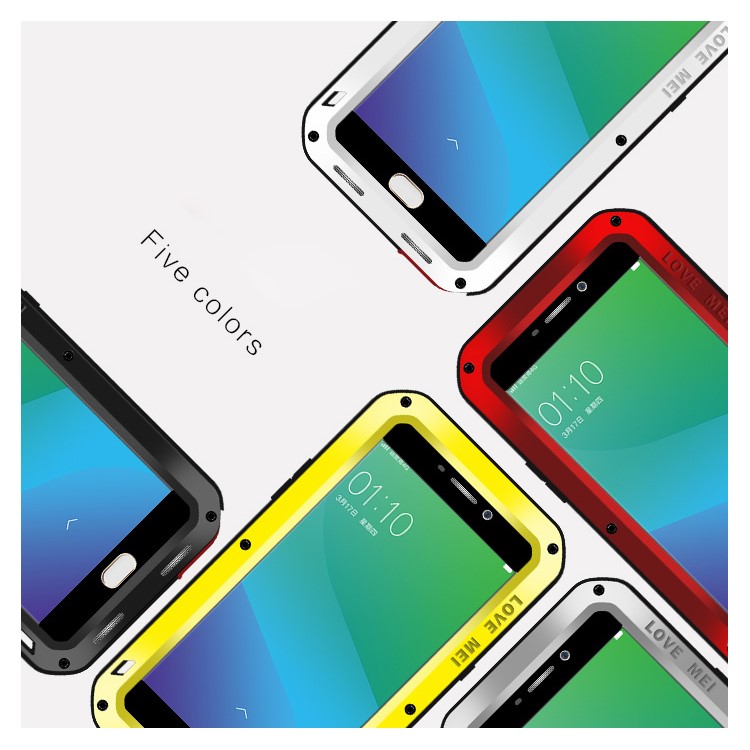 LOVE MEI for Oppo R9 Plus Powerful Case Shockproof Drop-proof Dirtproof Cover - Black-13