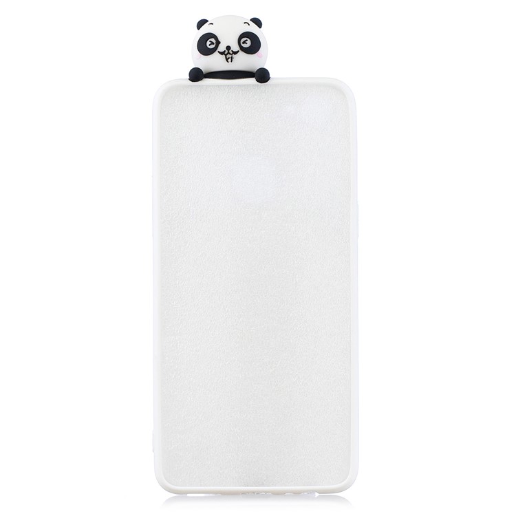 Pattern Printing TPU Gel Protective Case for Vivo F7 with 3D Animal Doll - Panda-6