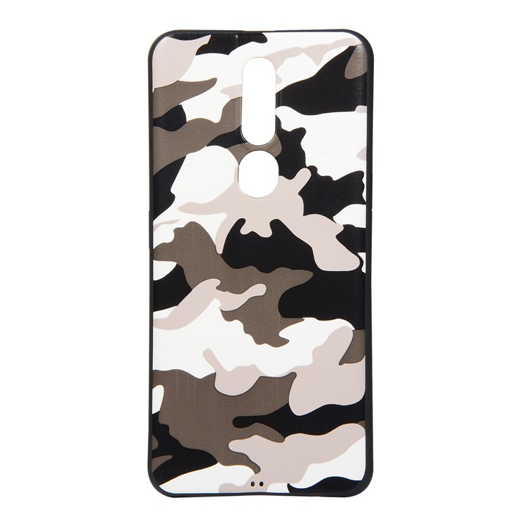 Camouflage Pattern TPU Soft Phone Cover for OPPO F11 Pro - White-2