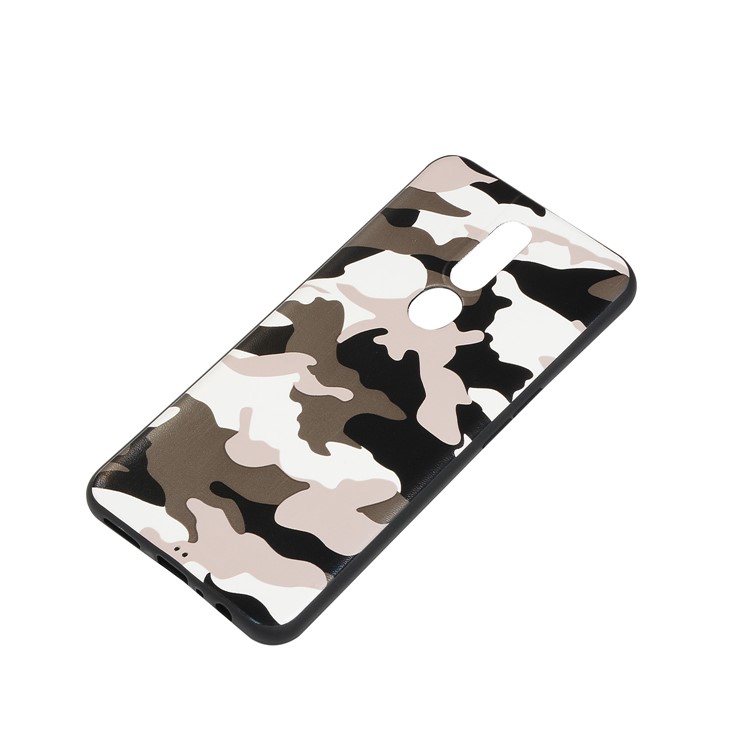 Camouflage Pattern TPU Soft Phone Cover for OPPO F11 Pro - White-4