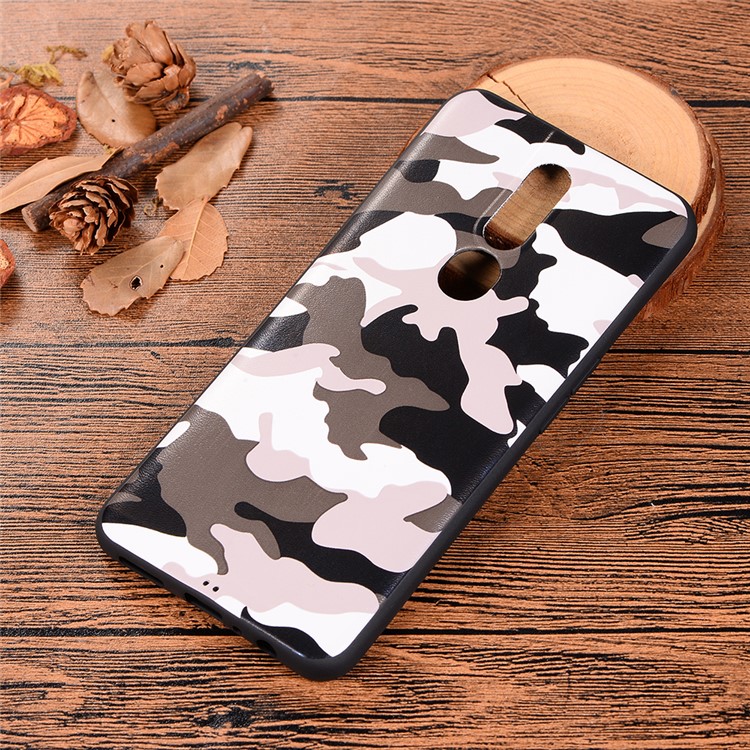 Camouflage Pattern TPU Soft Phone Cover for OPPO F11 Pro - White-6