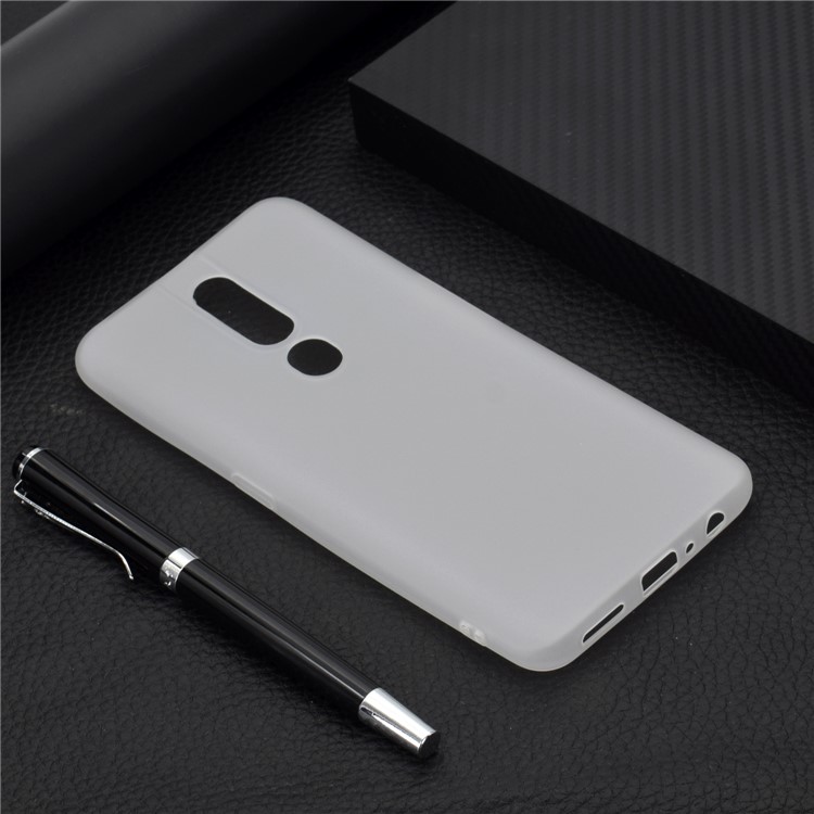 Solid Color Matte TPU Soft Mobile Phone Cover for Oppo F11 Pro - White-6