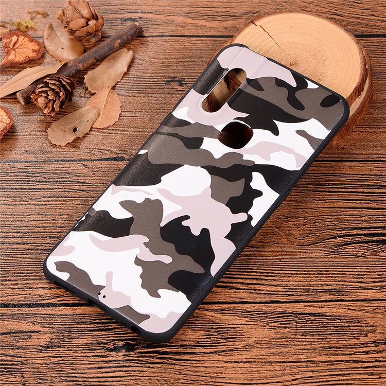 Camouflage Pattern TPU Soft Phone Cover for vivo V15 - White-6