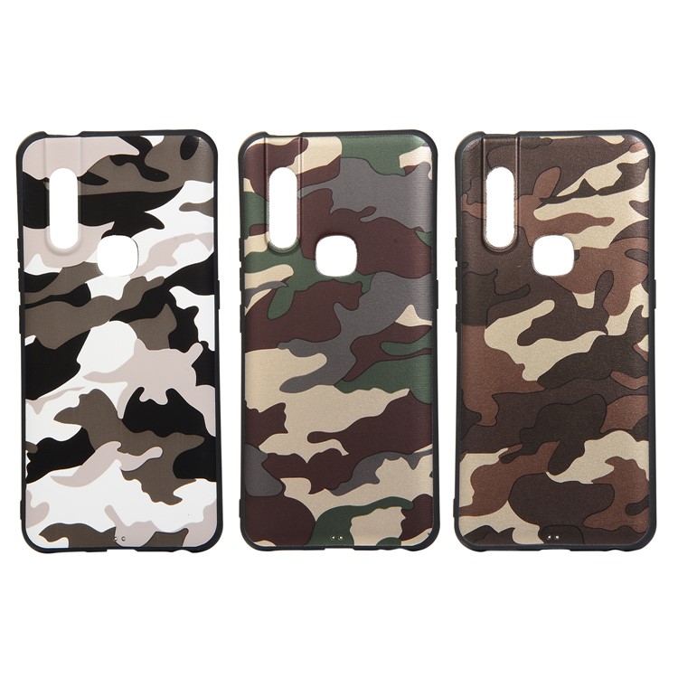 Camouflage Pattern TPU Soft Phone Cover for vivo V15 - White-7