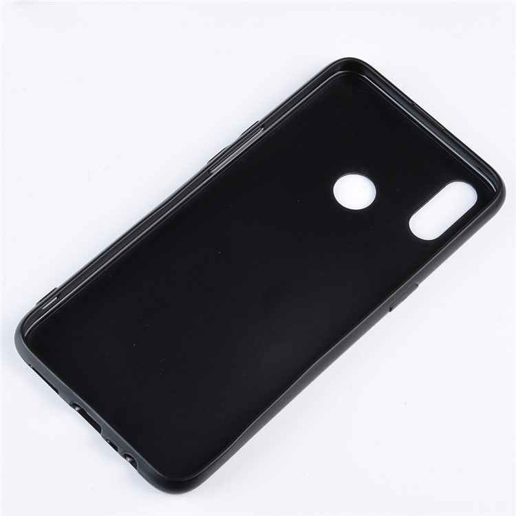 PU Leather Coated TPU + PC Back Phone Casing for Oppo Realme 3 - Black-4