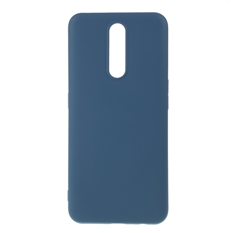 Todos Os Envoltos De Volta E Bordas De Silicone Líquido Shell Escudo Do Telefone Móvel Para Oppo A9 - Azul-1