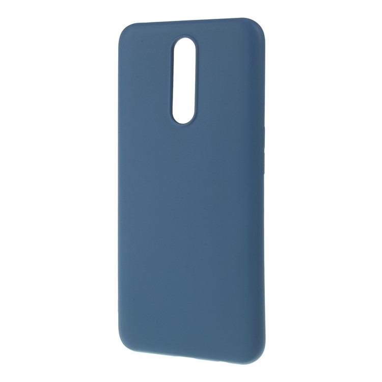 Todos Os Envoltos De Volta E Bordas De Silicone Líquido Shell Escudo Do Telefone Móvel Para Oppo A9 - Azul-2