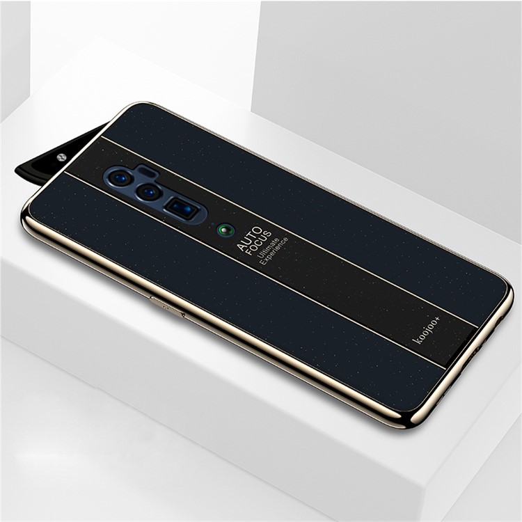 Electroplated PC + TPU Hybrid Case for OPPO Reno 10x Zoom - Black-1