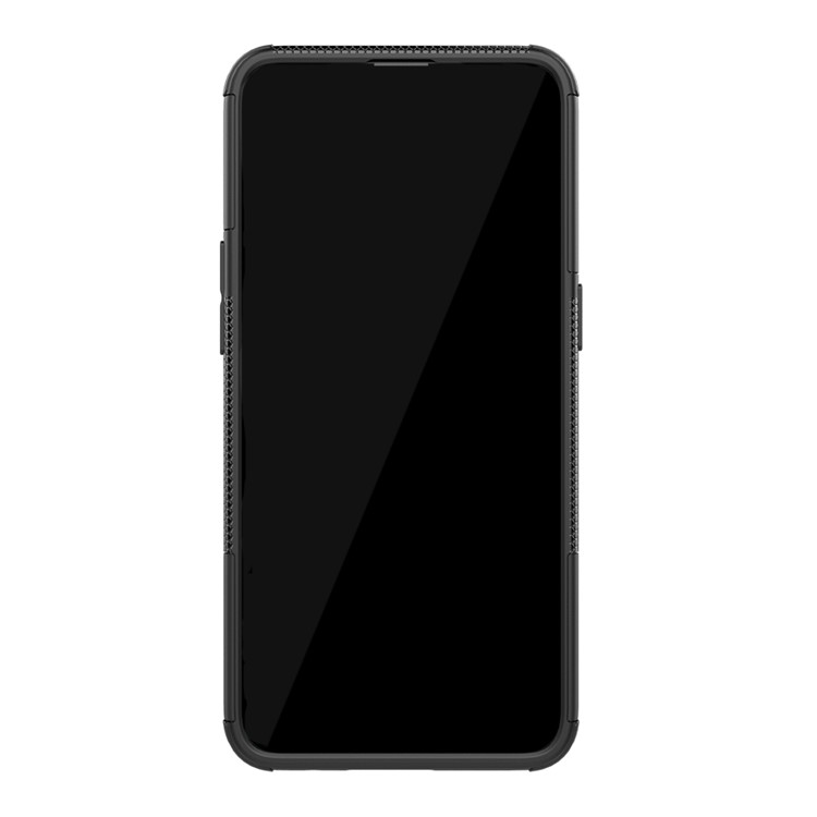 2-in-1 Tyre Pattern PC + TPU Phone Case for Oppo Realme 3 Pro - Black-4