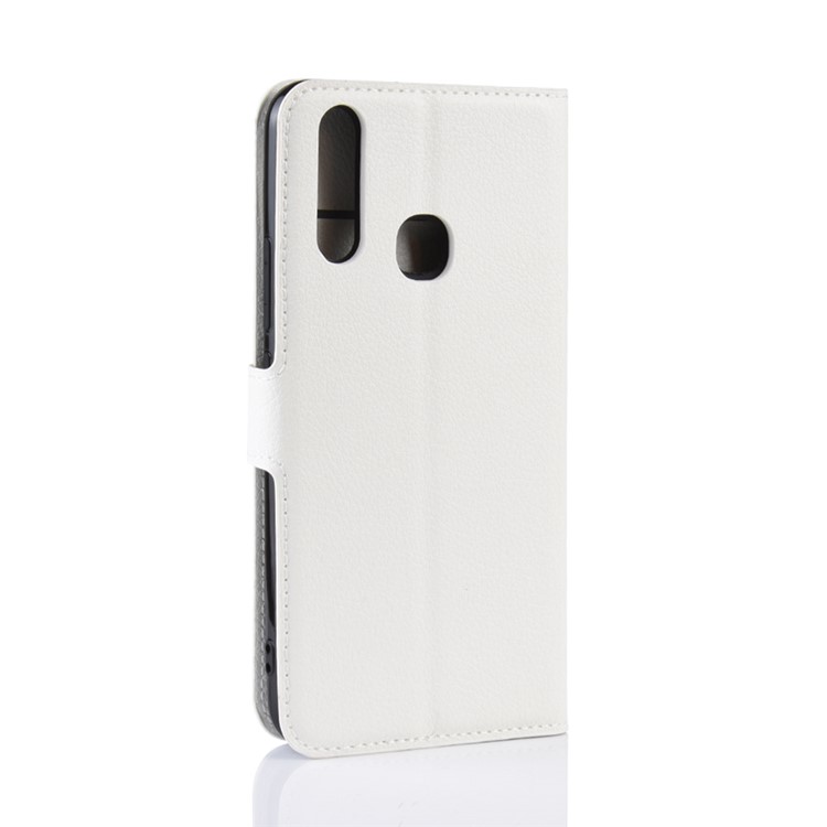 Litchi Skin Wallet Leather Stand Case for VIVO Y17/Y3 - White-6