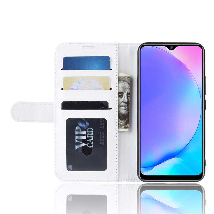 Crazy Horse Wallet Leather Stand Mobile Phone Case for VIVO Y17 / Y3 - White-5