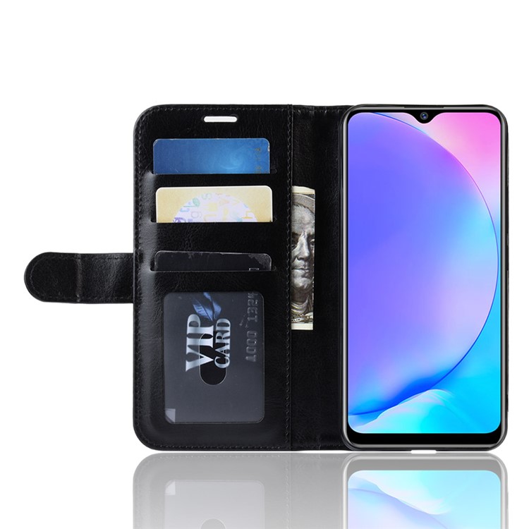 Crazy Horse Wallet Leather Stand Mobile Phone Case for VIVO Y17 / Y3 - Black-5