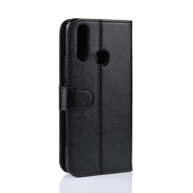 Crazy Horse Wallet Leather Stand Mobile Phone Case for VIVO Y17 / Y3 - Black-7