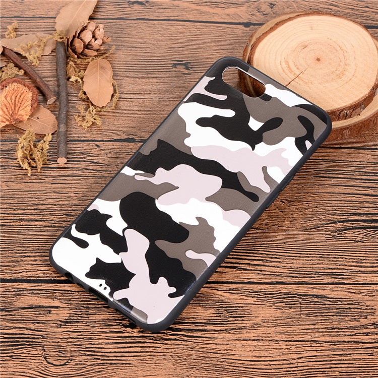 Camouflage Pattern TPU Case for OPPO Realme C2 - White-6