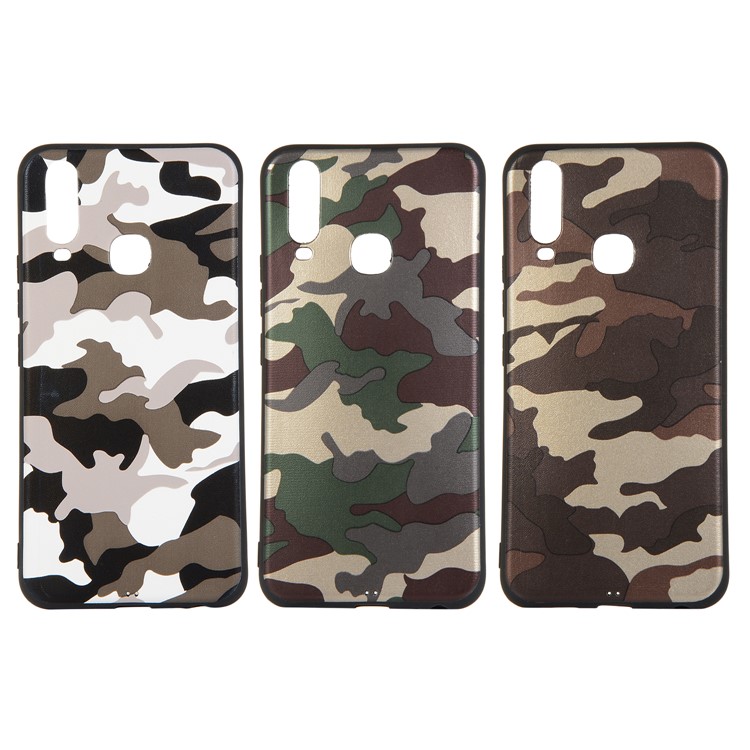 Camouflage Pattern TPU Case for vivo Y3 2019/Y12 2019/Y15 2019/Y17 2019 - White-6