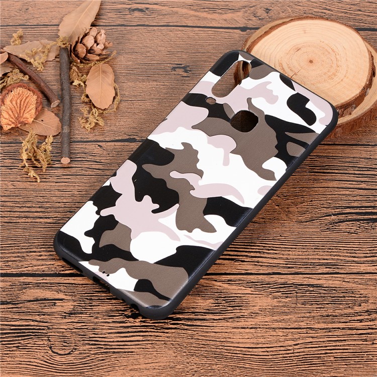 Camouflage Pattern TPU Case for vivo Y3 2019/Y12 2019/Y15 2019/Y17 2019 - White-7