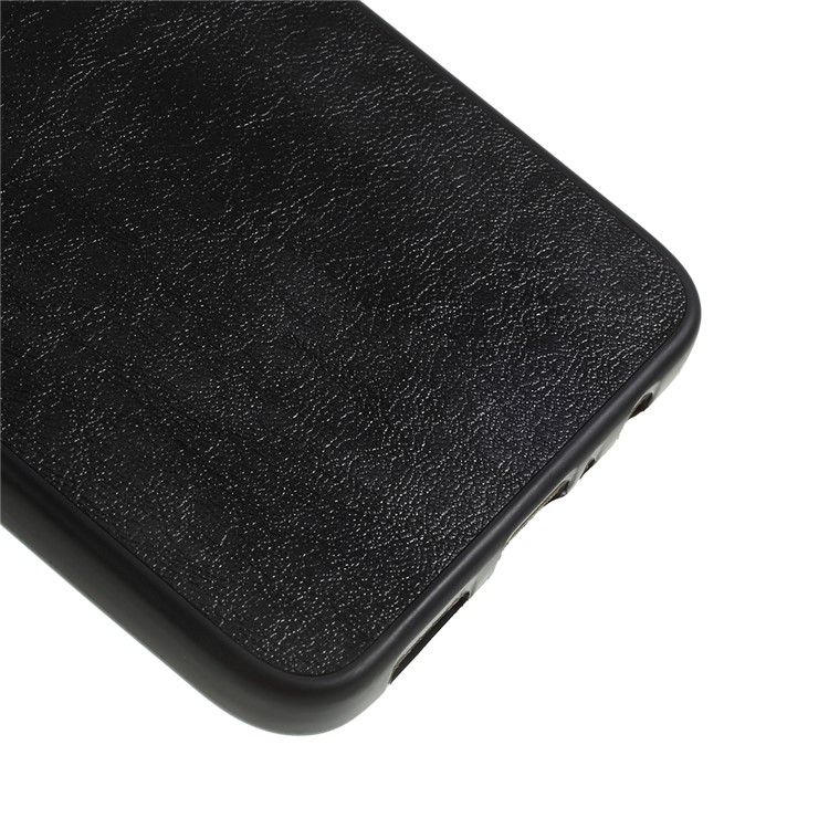 Crazy Horse Skin Leather Coated PC + TPU Back Phone Case for Oppo Realme 3 Pro/Realme X Lite - Black-5