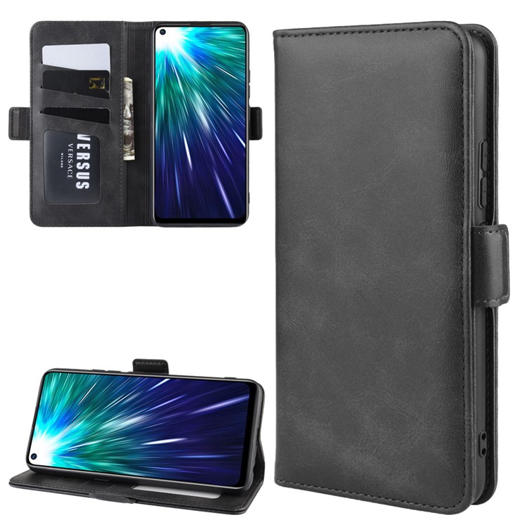 Dual-clasp Leather Shell Cover for vivo Z1 Pro / Z5x - Black-1