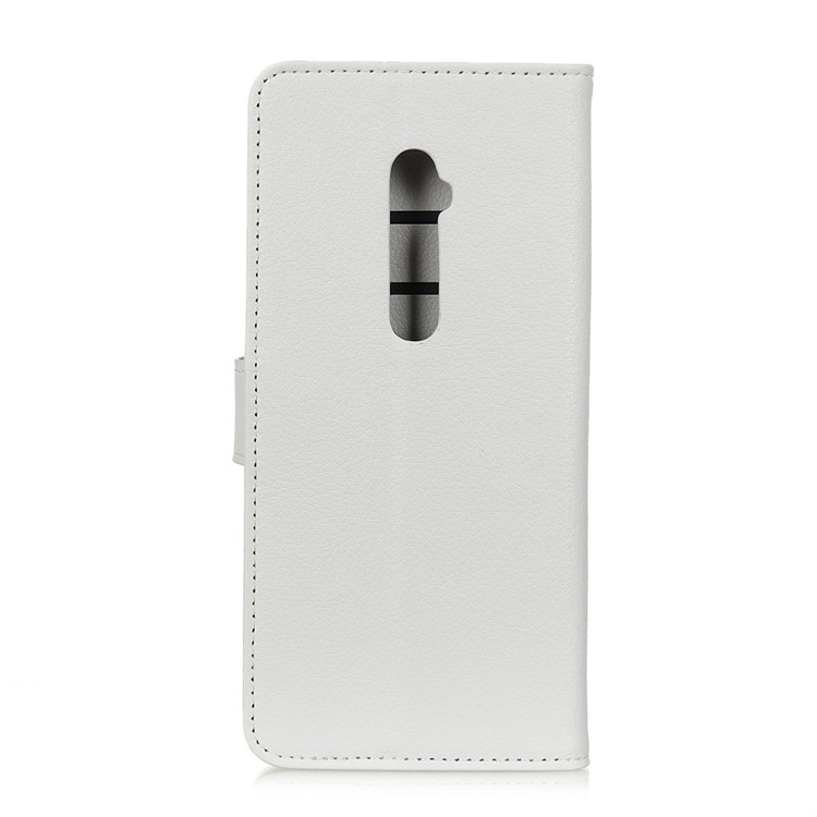 Litchi Skin Wallet Leather Stand Casing for OPPO Reno2/Reno2 5G - White-10