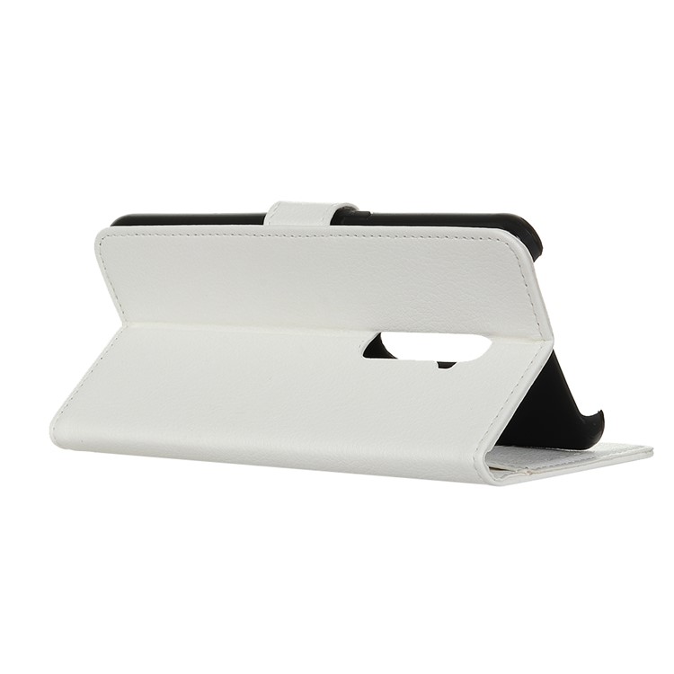 Litchi Skin Wallet Leather Stand Casing for OPPO Reno2/Reno2 5G - White-11
