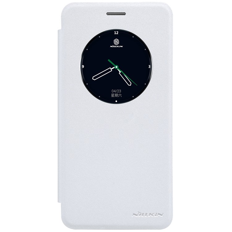 NILLKIN Sparkle Series Smart View Window Leather Case for Oppo F1S / A59 - White-1
