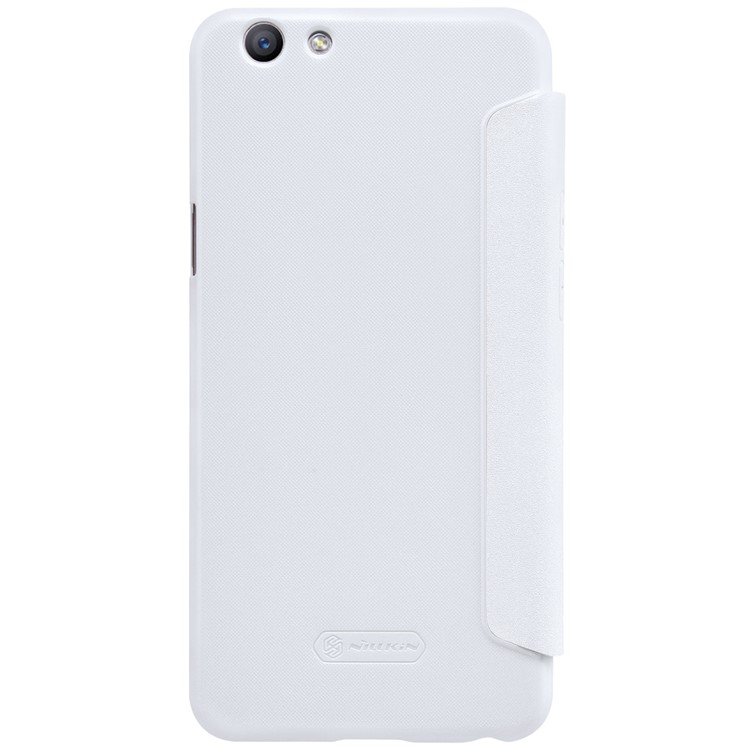 NILLKIN Sparkle Series Smart View Window Leather Case for Oppo F1S / A59 - White-2