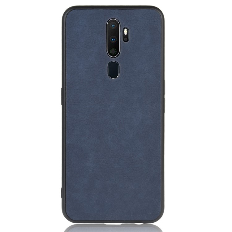 PU Cuir Enduit TPU + PC Coque Arrière Pour OPPO A9 2020 / A5 2020 / A11 / A11X - Bleu-2