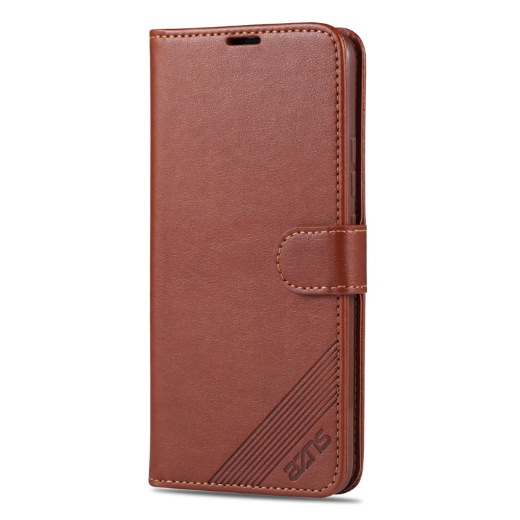 AZNS PU Leather Wallet Stand Cell Phone Shell for vivo iQOO Neo - Brown-2