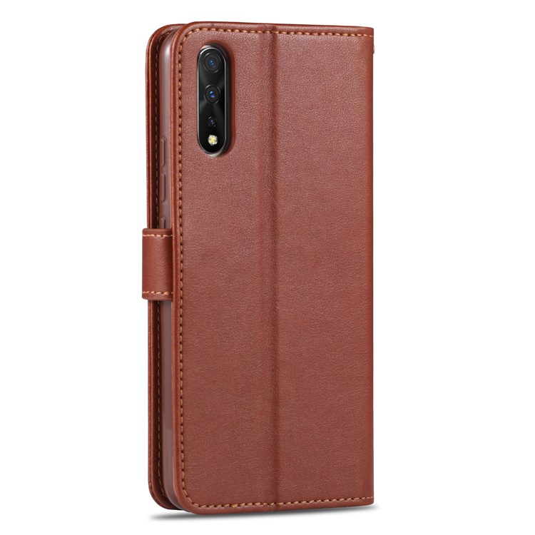 AZNS PU Leather Wallet Stand Cell Phone Shell for vivo iQOO Neo - Brown-3