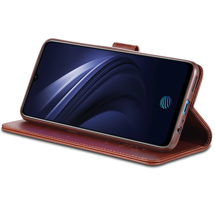 AZNS PU Leather Wallet Stand Cell Phone Shell for vivo iQOO Neo - Brown-6