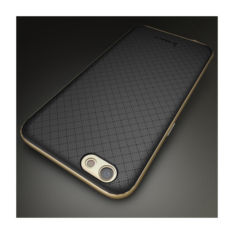 IPAKY PC Bumper + TPU Back Case for Oppo R9s - Gold-2
