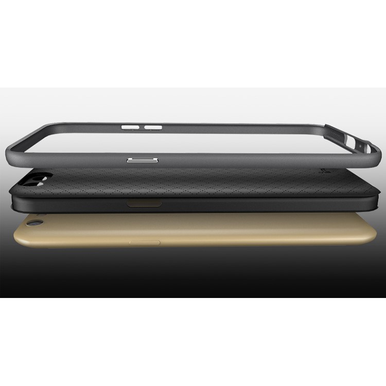IPAKY PC Bumper + TPU Back Case for Oppo R9s - Gold-8