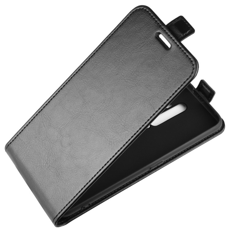 Crazy Horse Skin Vertical Flip Leather Porta Del Supporto Per Carta Per Oppo Reno 2 Z / Oppo Reno2 F - Nero-3