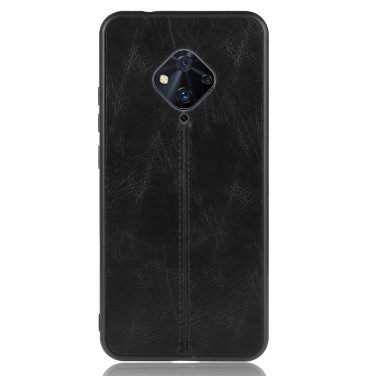 PU Leather Coated PC + TPU Shell Case for vivo V17/S1 Pro (Global Version) - Black-3