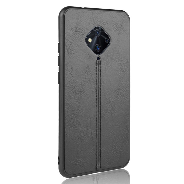 PU Leather Coated PC + TPU Shell Case for vivo V17/S1 Pro (Global Version) - Black-4